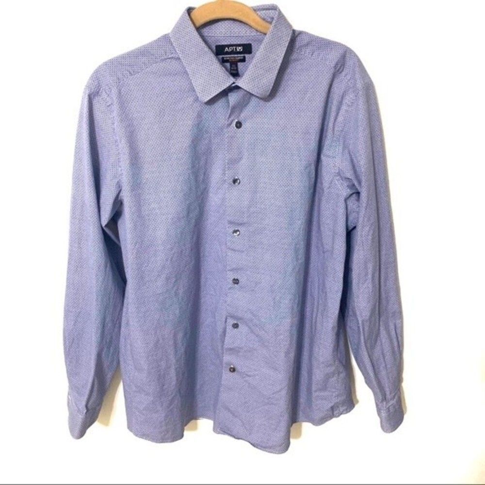 APT.9 | men’s blue checkered button down